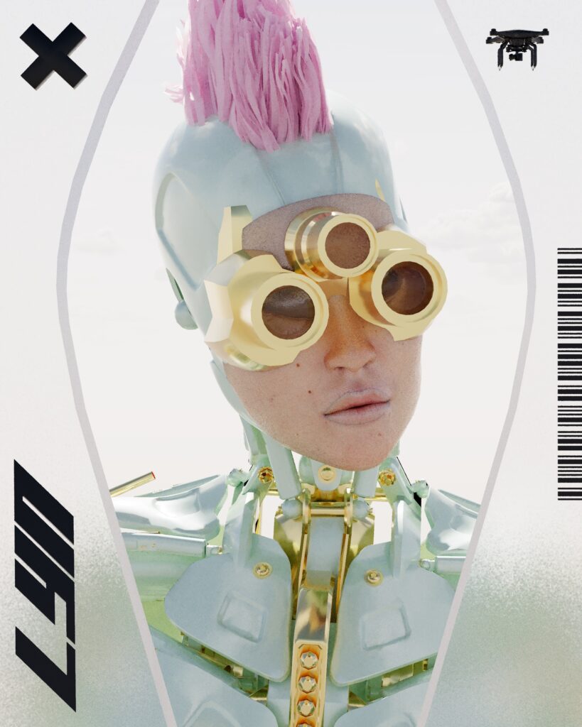 Inga Brel - 3D Artist - Cyborg 3D Scifi Art