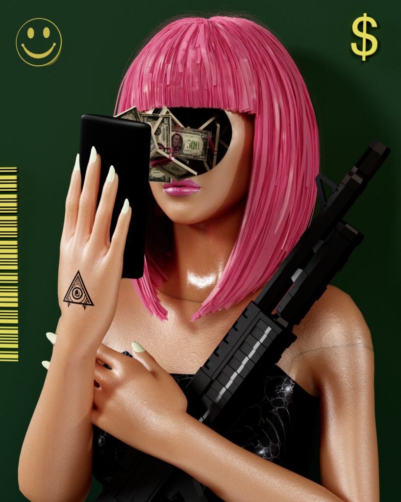 Money Pop Art by Inga Brel - 3D Art and 3D Animation - 3D Artist